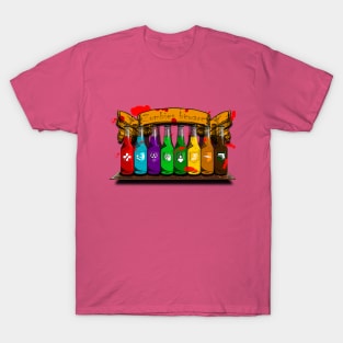 Zombie Perks Top Shelf Zombies Beware on Soft Pink T-Shirt